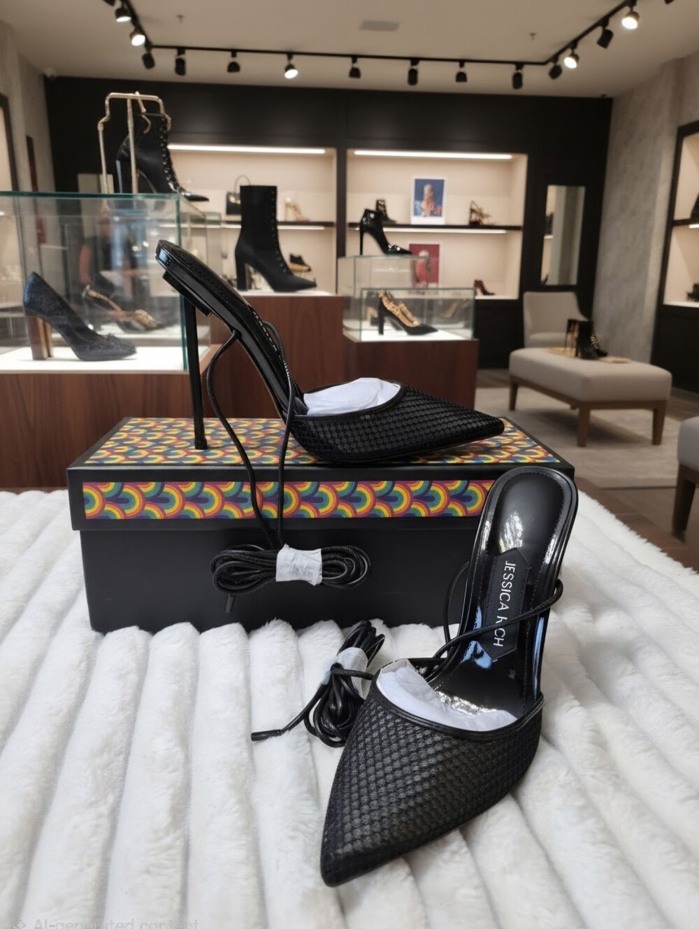 JESSICA RICH EXOTIC ANKLE WRAP SANDALS WOMEN'S SZ 8 EU 38 NEW $150